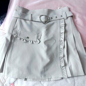 Honey Cinnamon - Pleated Beige-Pink Skirt